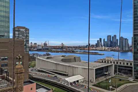 a city view from the roof