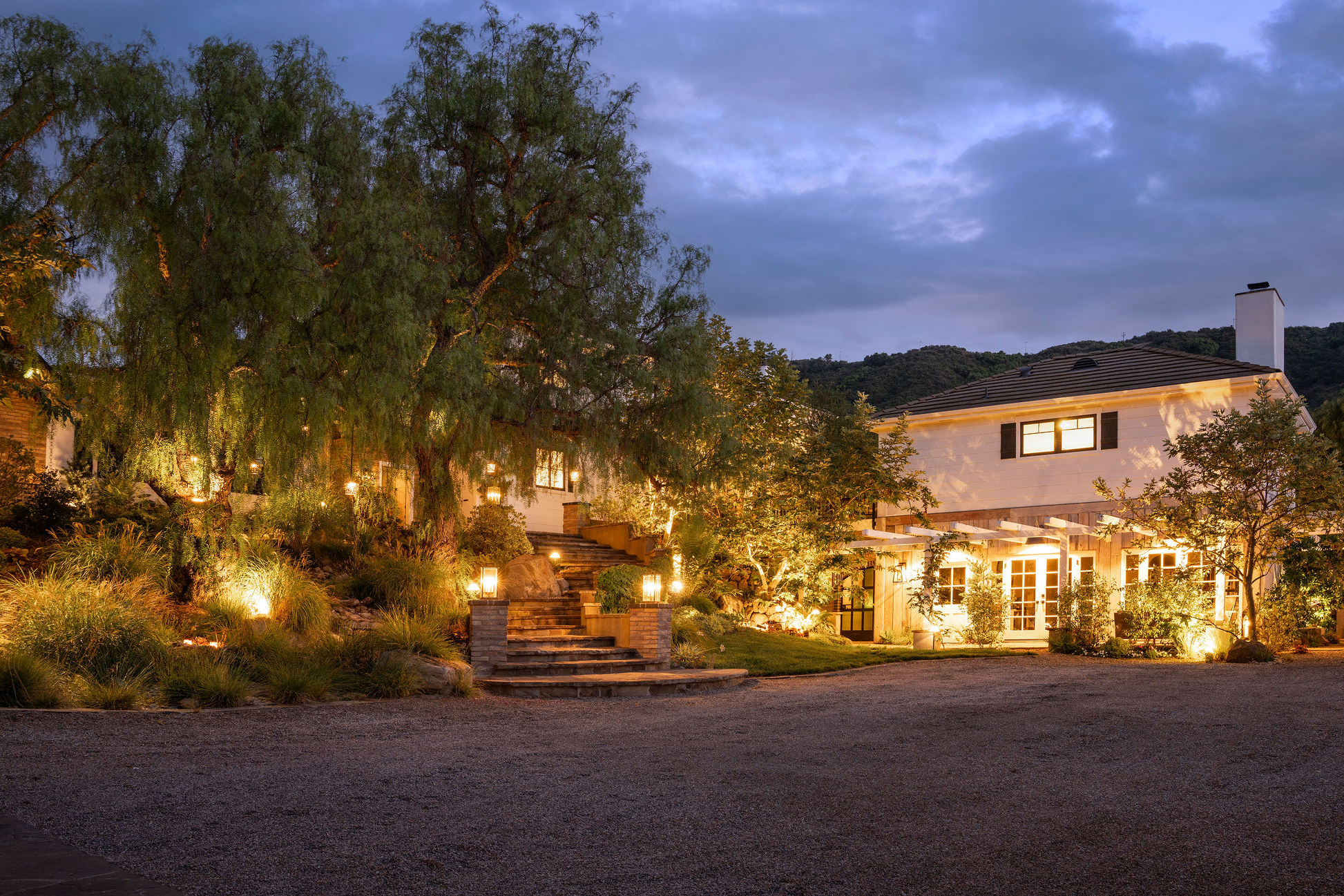 a view of a big yard