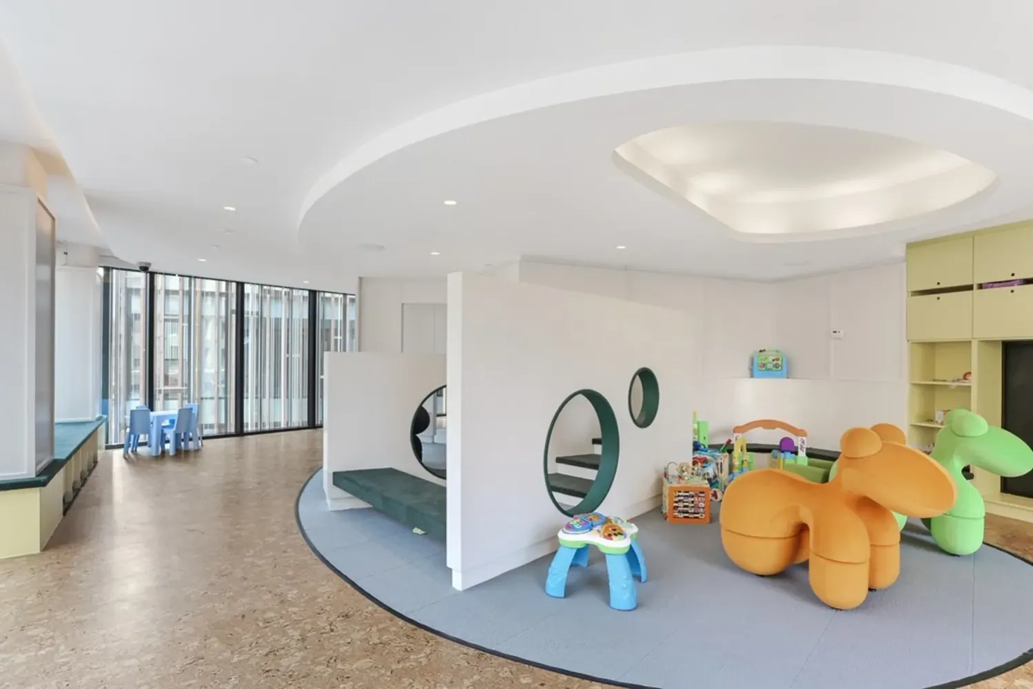 a view of staircase with white walls