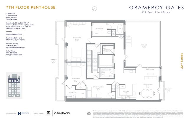 $4,375,000 | 327 East 22nd Street, Unit PH | Gramercy