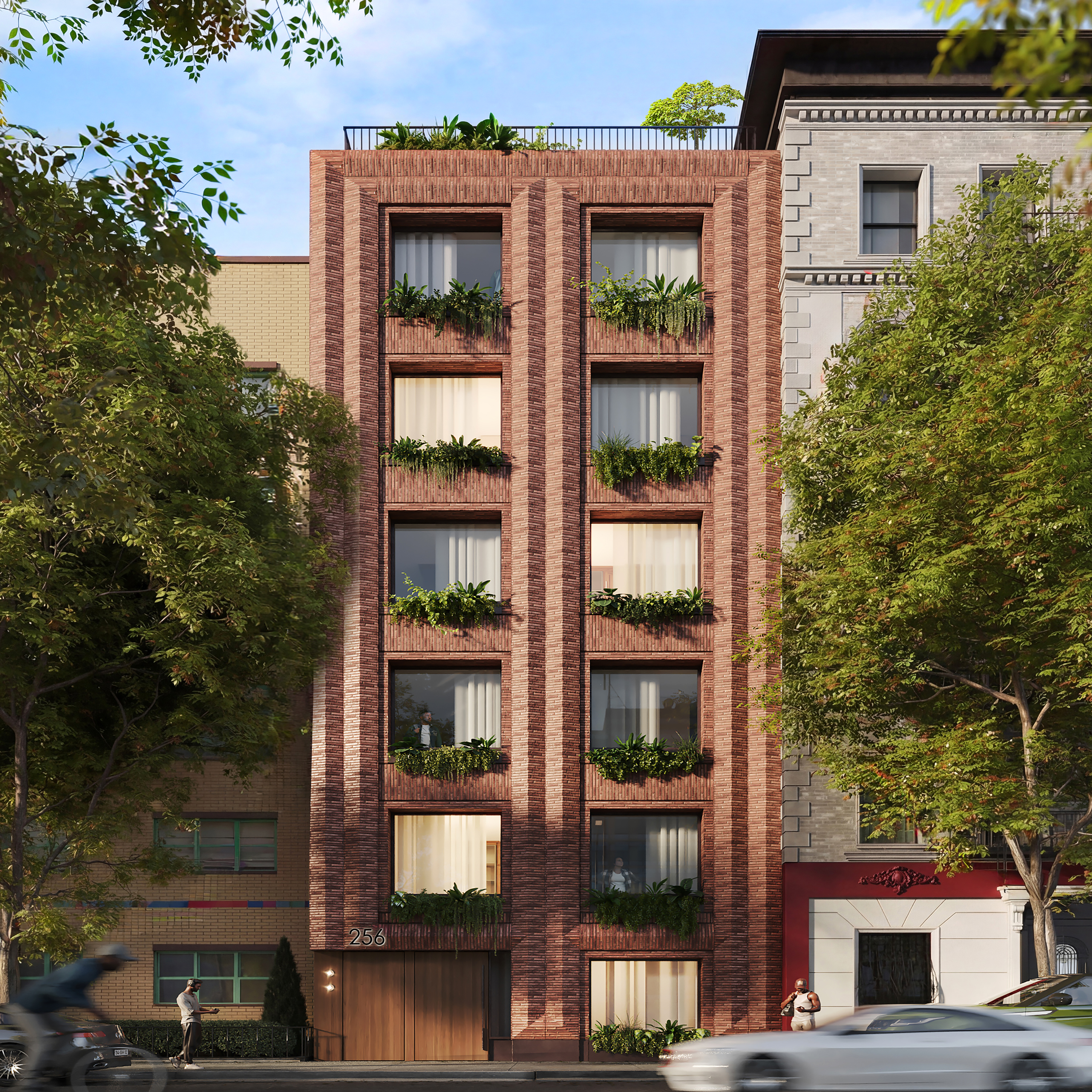 256 East 4th Street, Unit 5 Manhattan, NY 10009 - Photo 9 of 10 a view of a building with a window and a tree