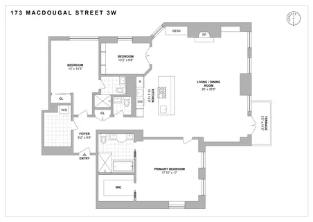 $5,495,000 | 173 MacDougal Street, Unit 3W | Greenwich Village