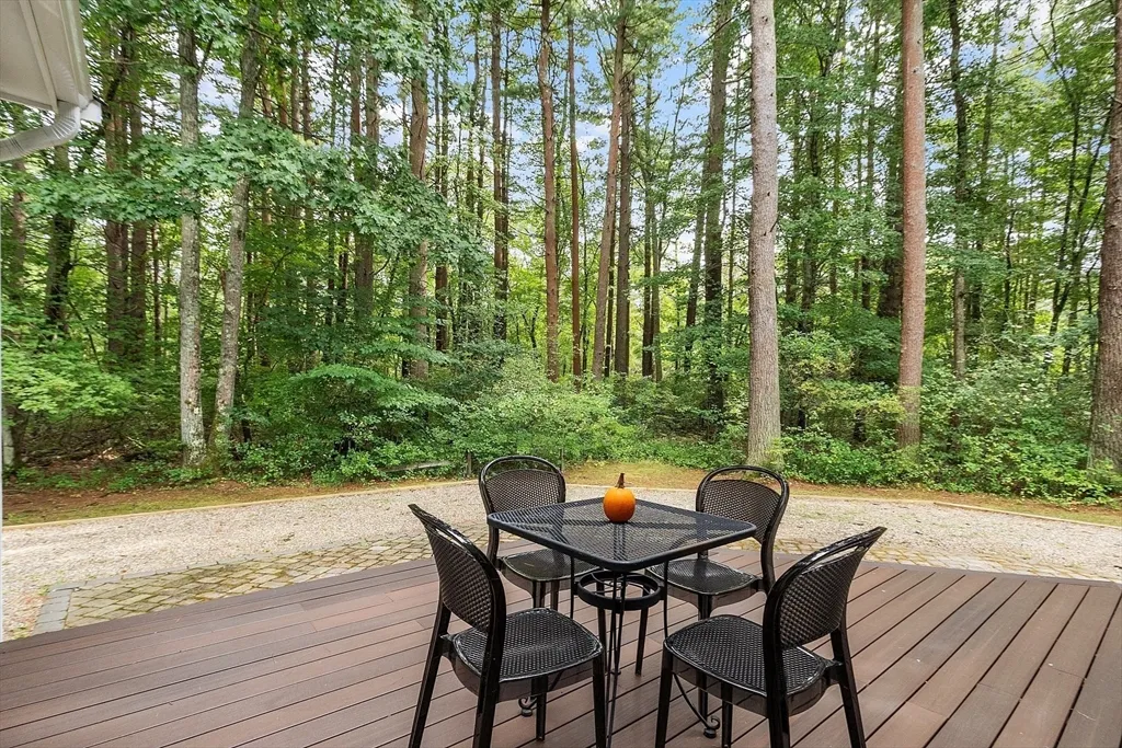 a view of an outdoor space with furniture