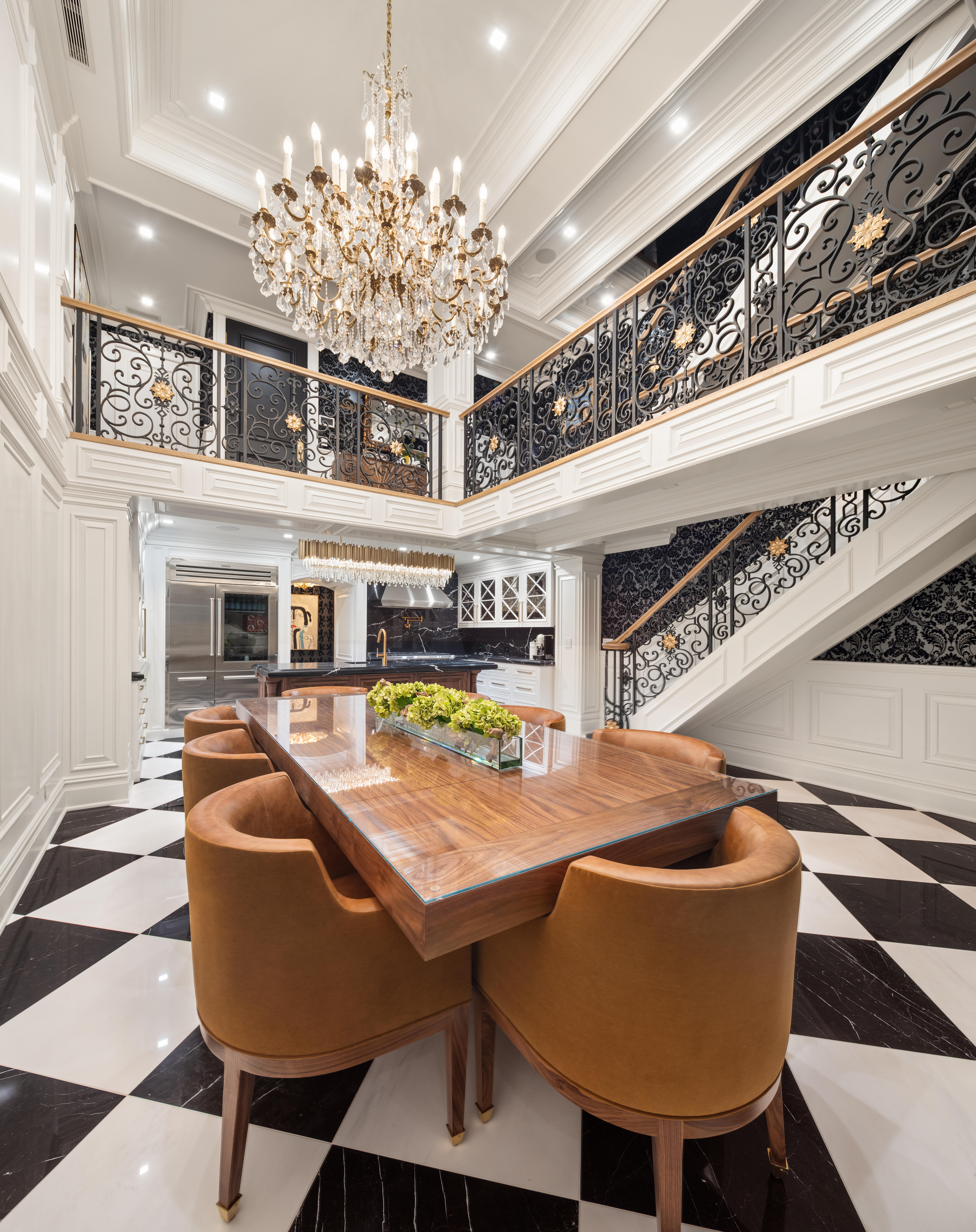 127 East 64th Street, Unit 1/2 Manhattan, NY 10065 - Photo 1 of 15 a living room with fireplace furniture and a chandelier