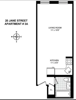 $525,000 | 20 Jane Street, Unit 3A | West Village