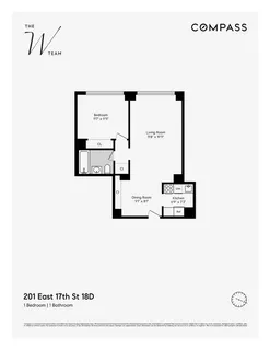 $915,000 | 201 East 17th Street, Unit 18D | Gramercy