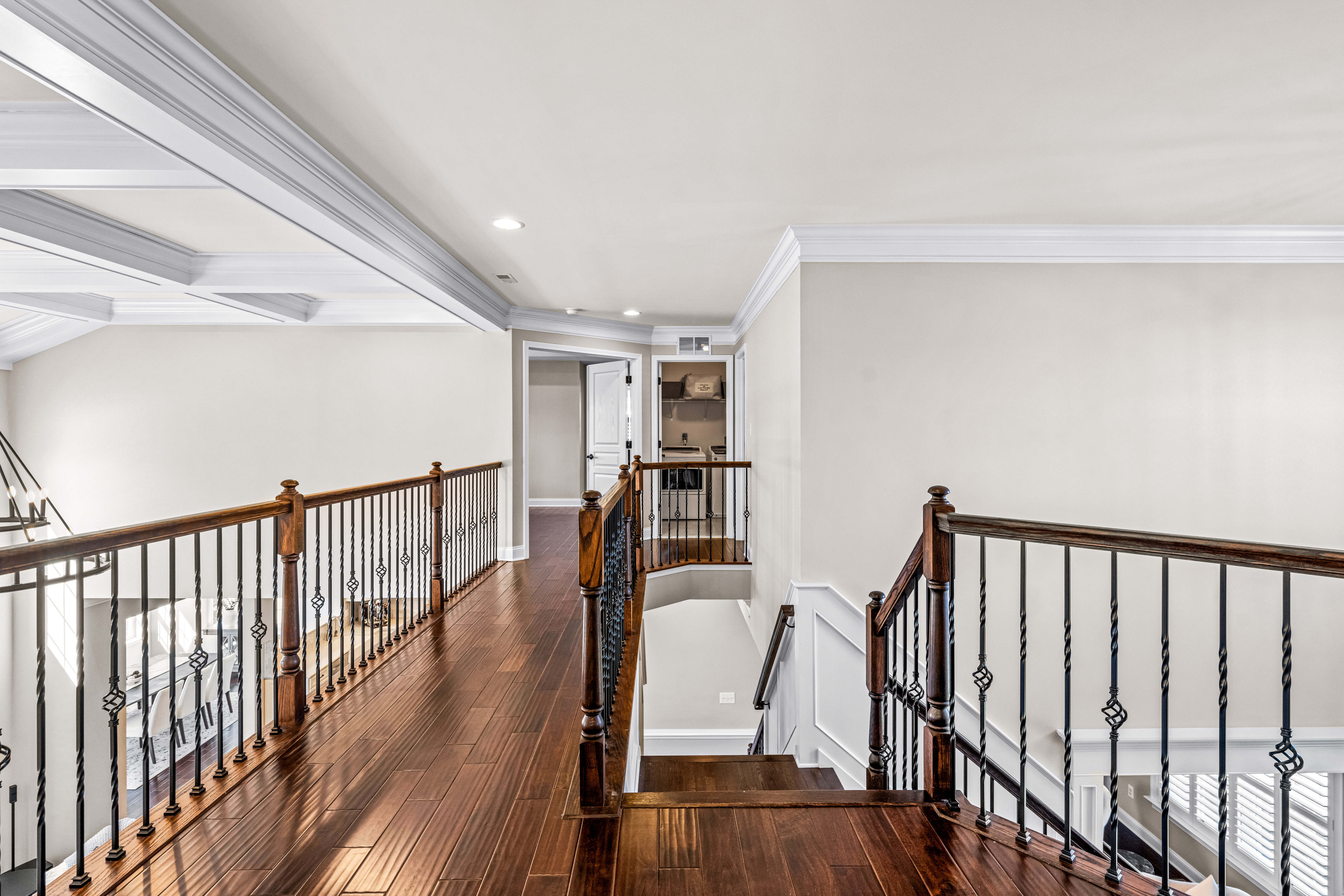 52 Wellesley Way Marlton, NJ 08053 - Photo 62 of 98 a view of a hallway with wooden floor and staircase