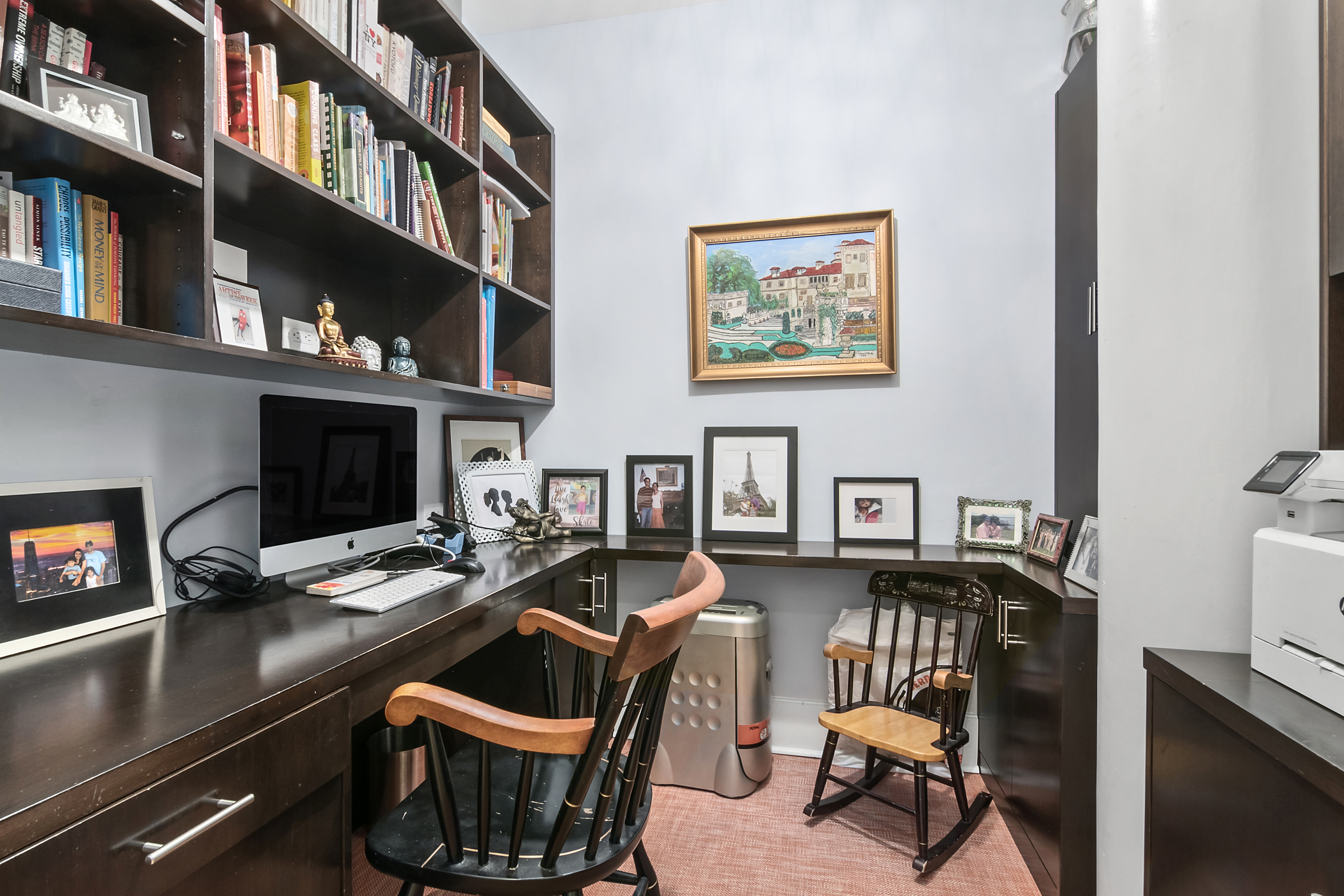360 Furman Street, Unit 1036 Brooklyn, NY 11201 - Photo 7 of 45 a reading room with furniture window and book shelfs