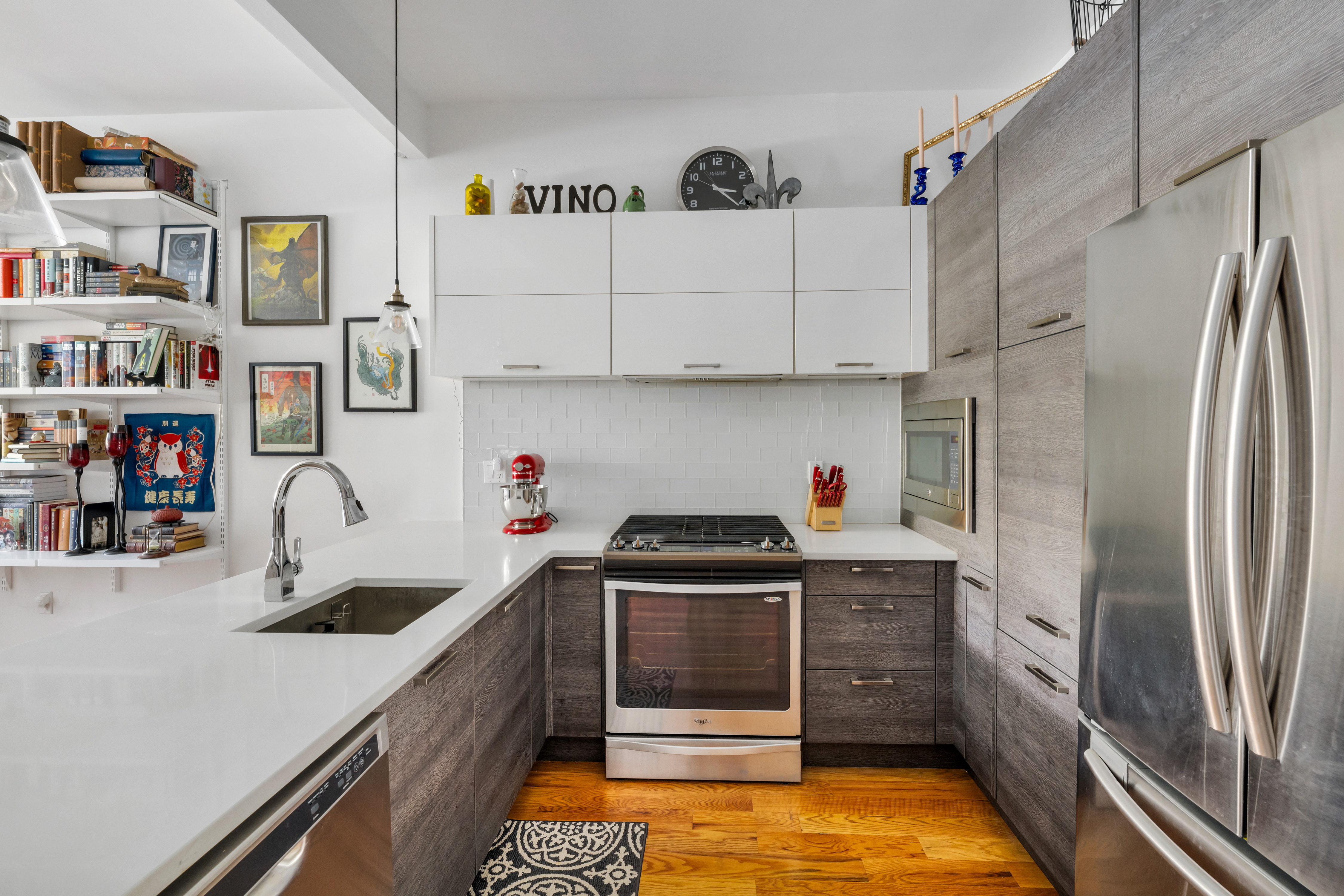 90 Troy Avenue, Unit 2 Brooklyn, NY 11213 - Photo 5 of 12 a kitchen with stainless steel appliances granite countertop a sink stove and refrigerator