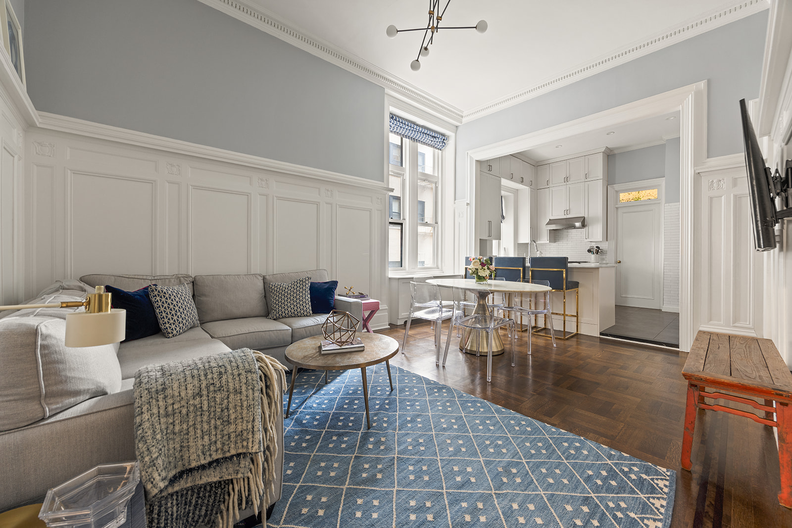 895 West End Avenue, Unit 1B Manhattan, NY 10025 - Photo 5 of 23 a living room with furniture and a table