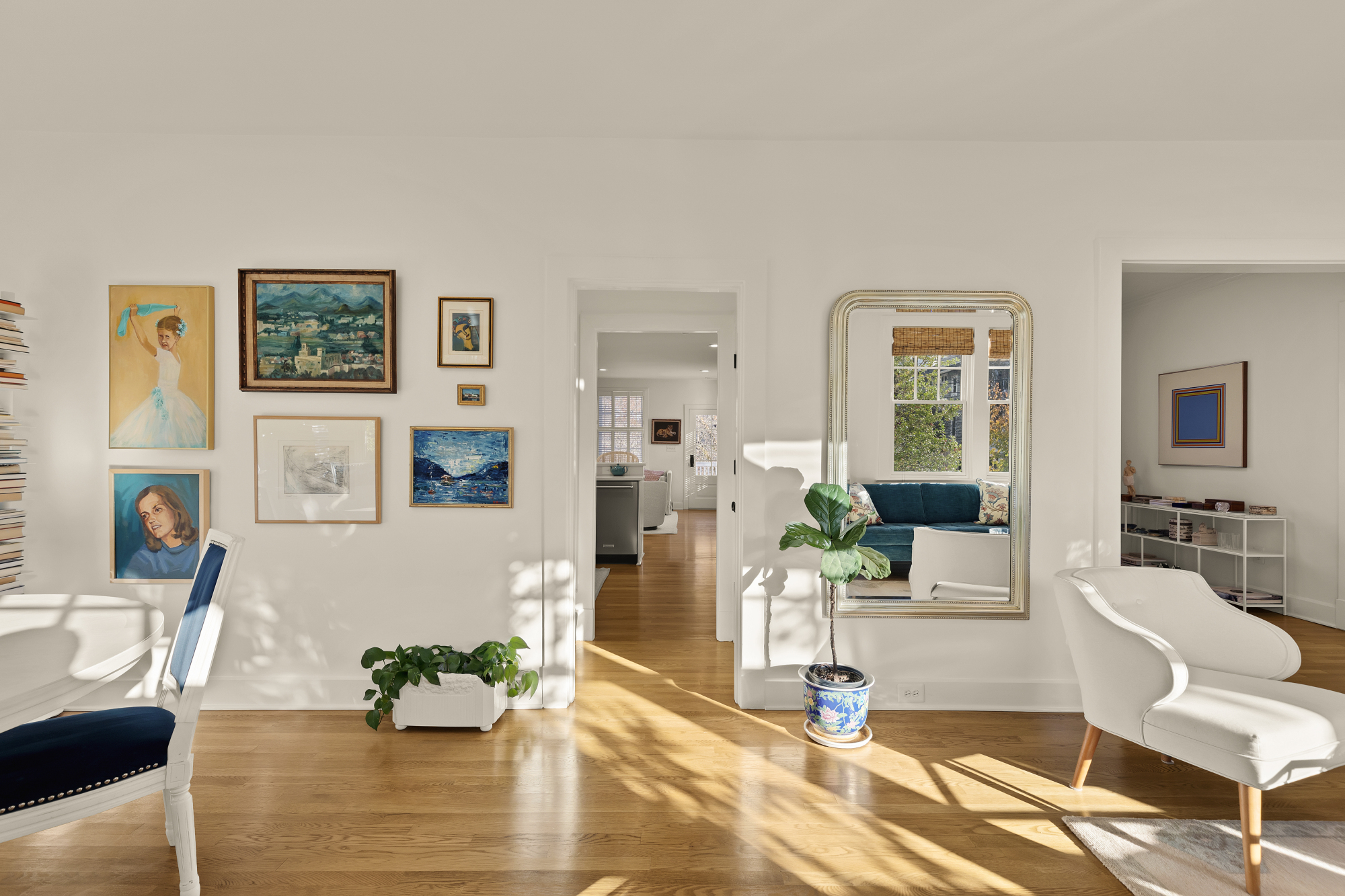 6815 Delaware Street Chevy Chase, MD 20815 - Photo 3 of 34 a living room with furniture and wooden floor
