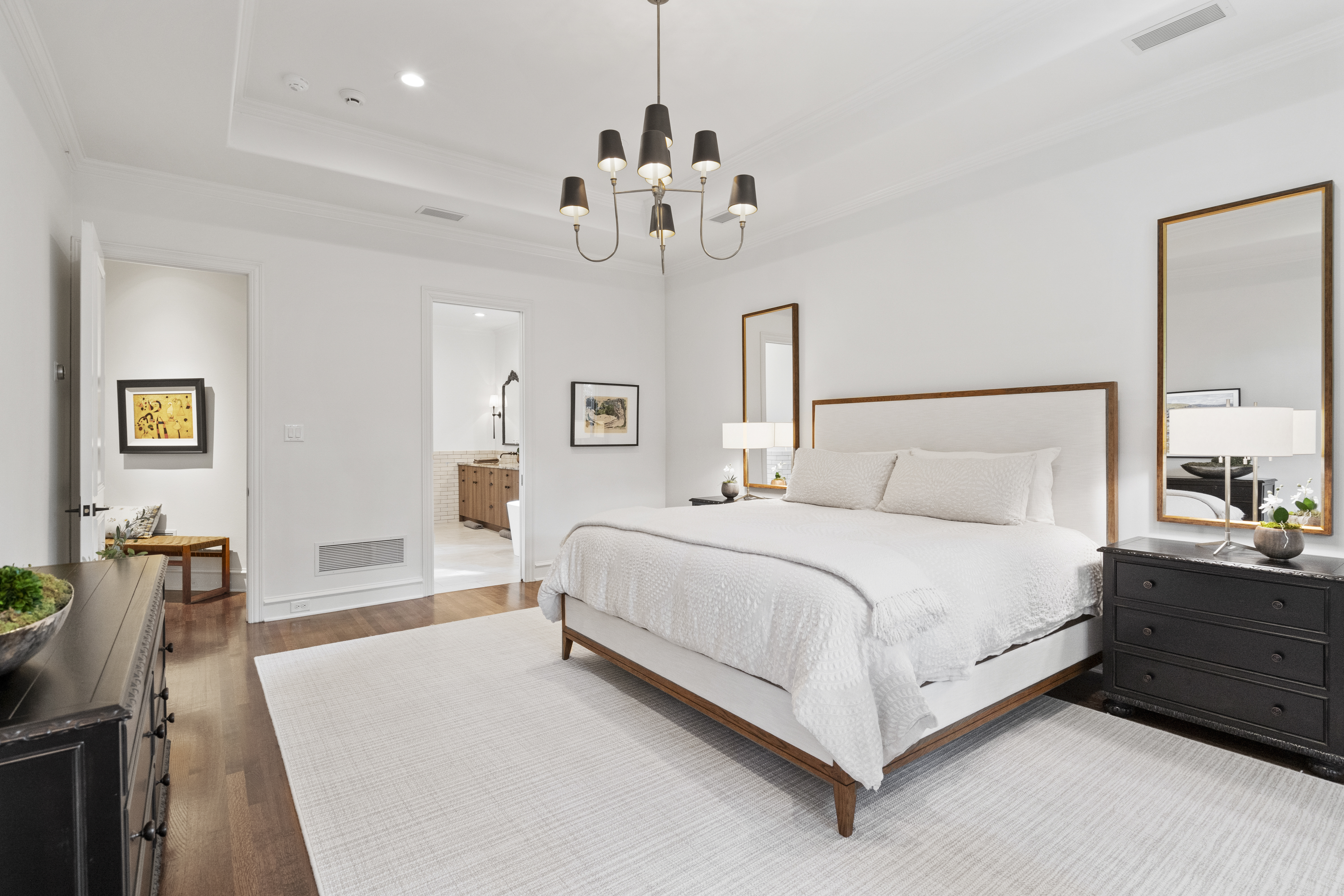 6607 Meadow Road Dallas, TX 75230 - Photo 18 of 32 a bedroom with bed and window