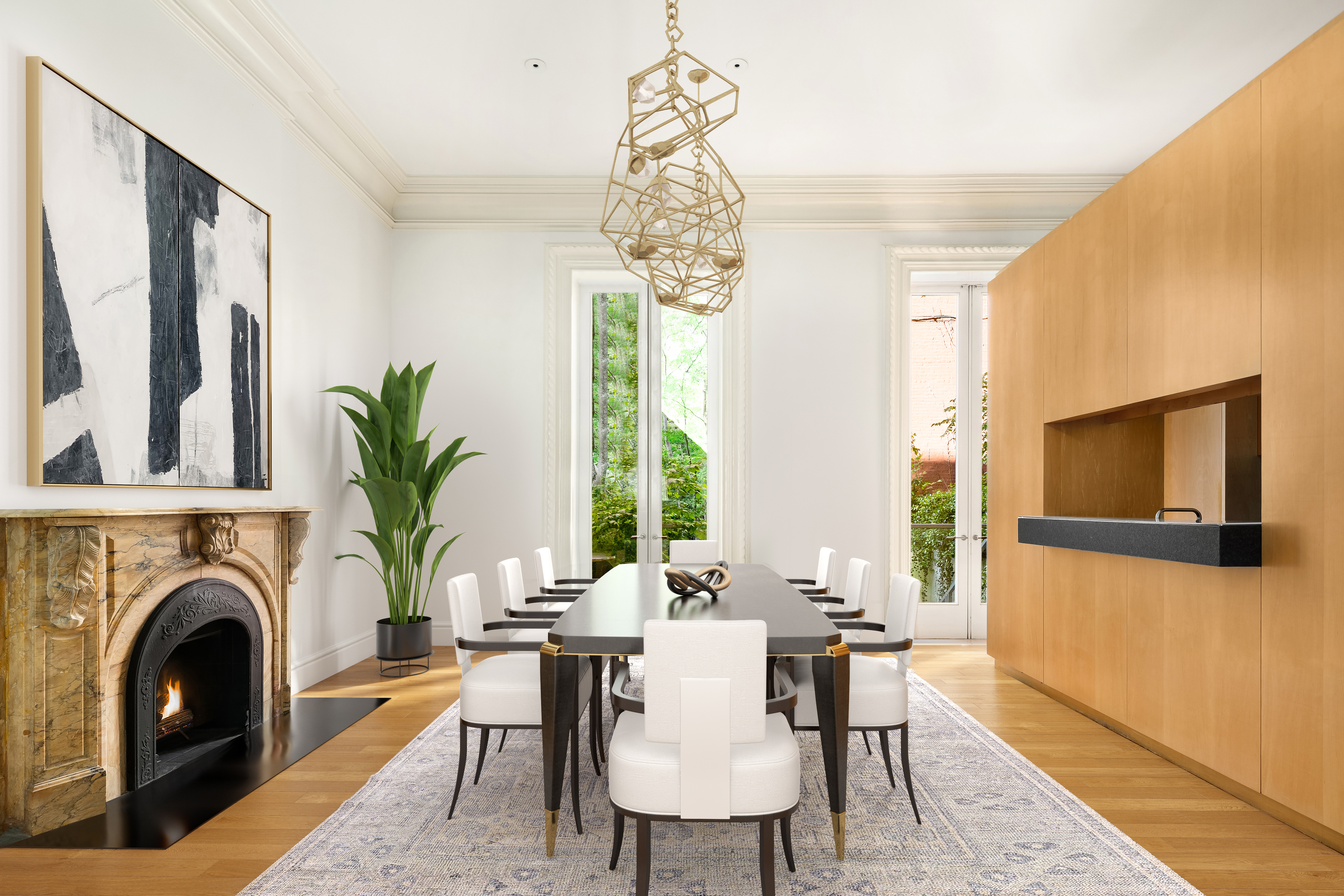 120 East 19th Street Manhattan, NY 10003 - Photo 10 of 33 a view of a livingroom with furniture window and wooden floor