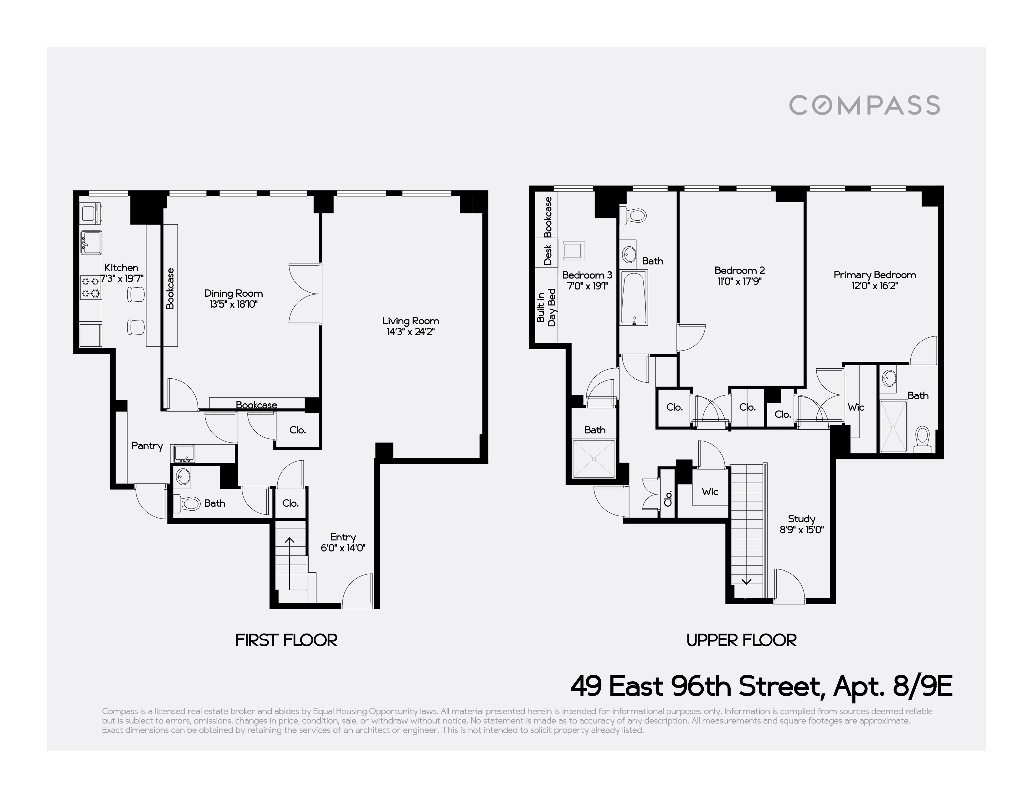 49 East 96th Street, Unit 8/9E Manhattan, NY 10128 - Photo 17 of 17 view of hall