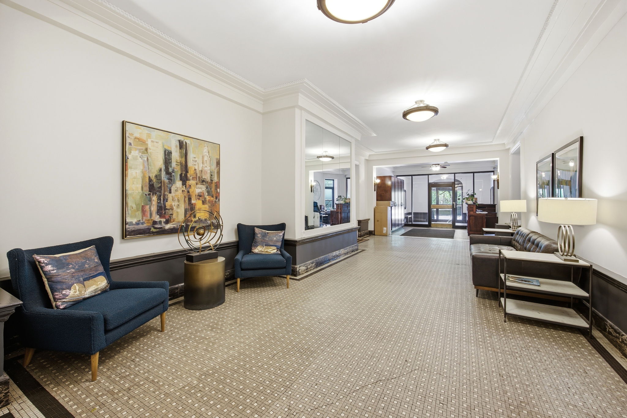 485 Central Park West, Unit 7A Manhattan, NY 10025 - Photo 12 of 15 a living room with furniture and a couch