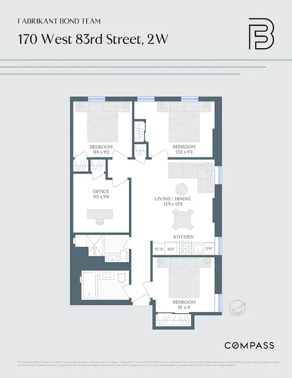 $6,250 | 170 West 83rd Street, Unit 2W | Upper West Side