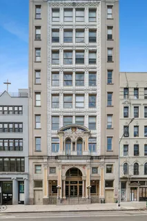 a front view of a building