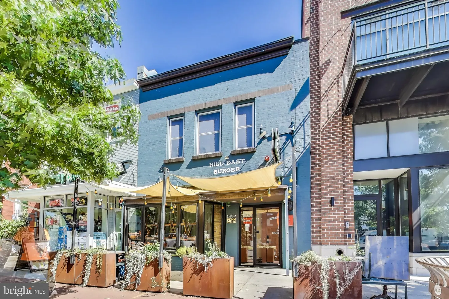 a car parked on the side of a street