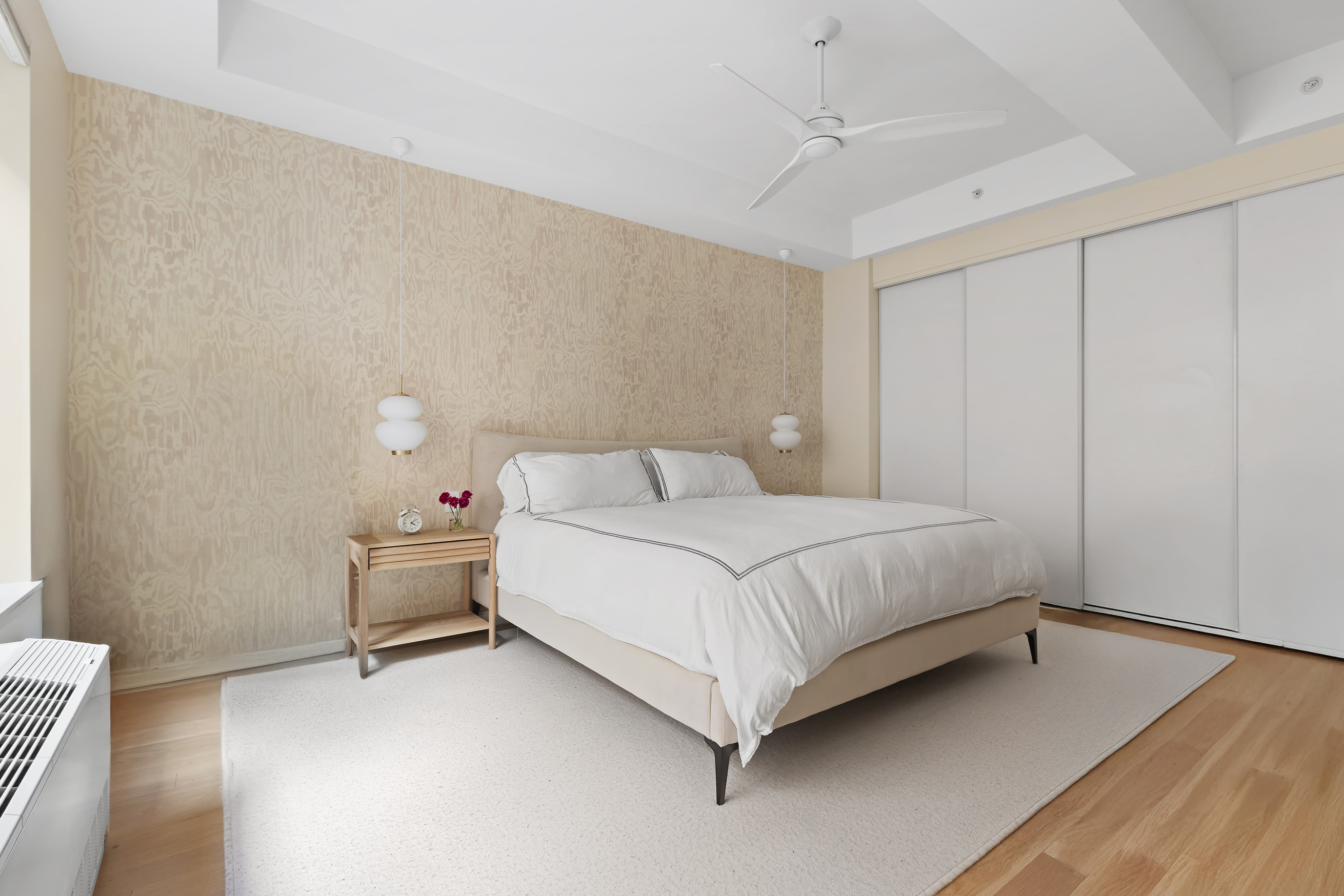 9 College Place, Unit 2K Brooklyn, NY 11201 - Photo 8 of 17 a bedroom with a bed and a window