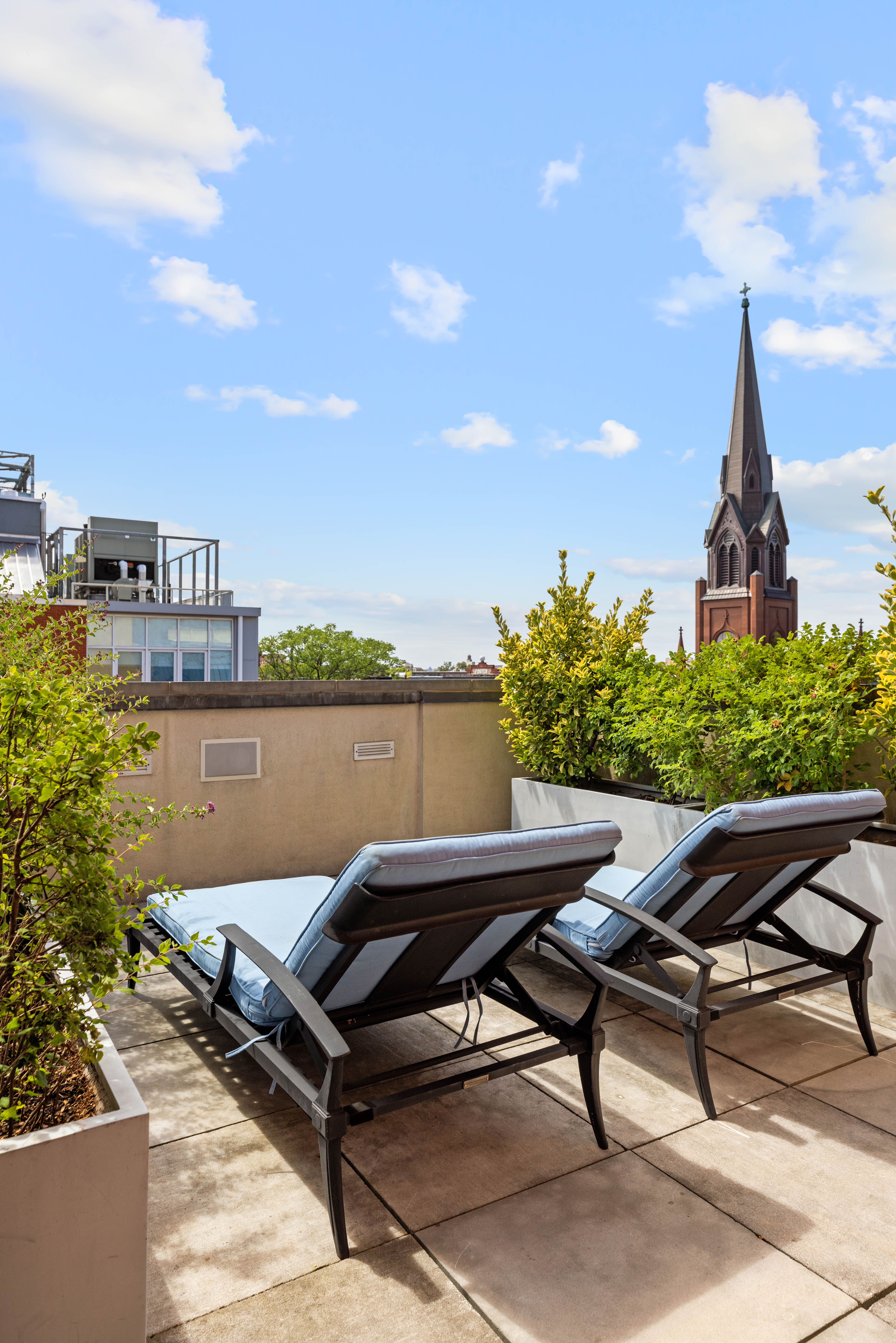 17 Bergen Street, Unit 4/PH Brooklyn, NY 11201 - Photo 9 of 21 a view of a terrace with chairs and a table