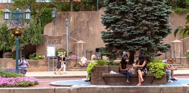 112-01 Queens Boulevard, Unit 8A Queens, NY 11375 - Photo 16 of 19 a view of a patio with couches and potted plants