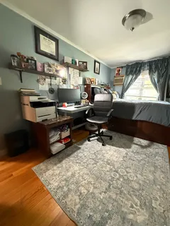 a room with furniture