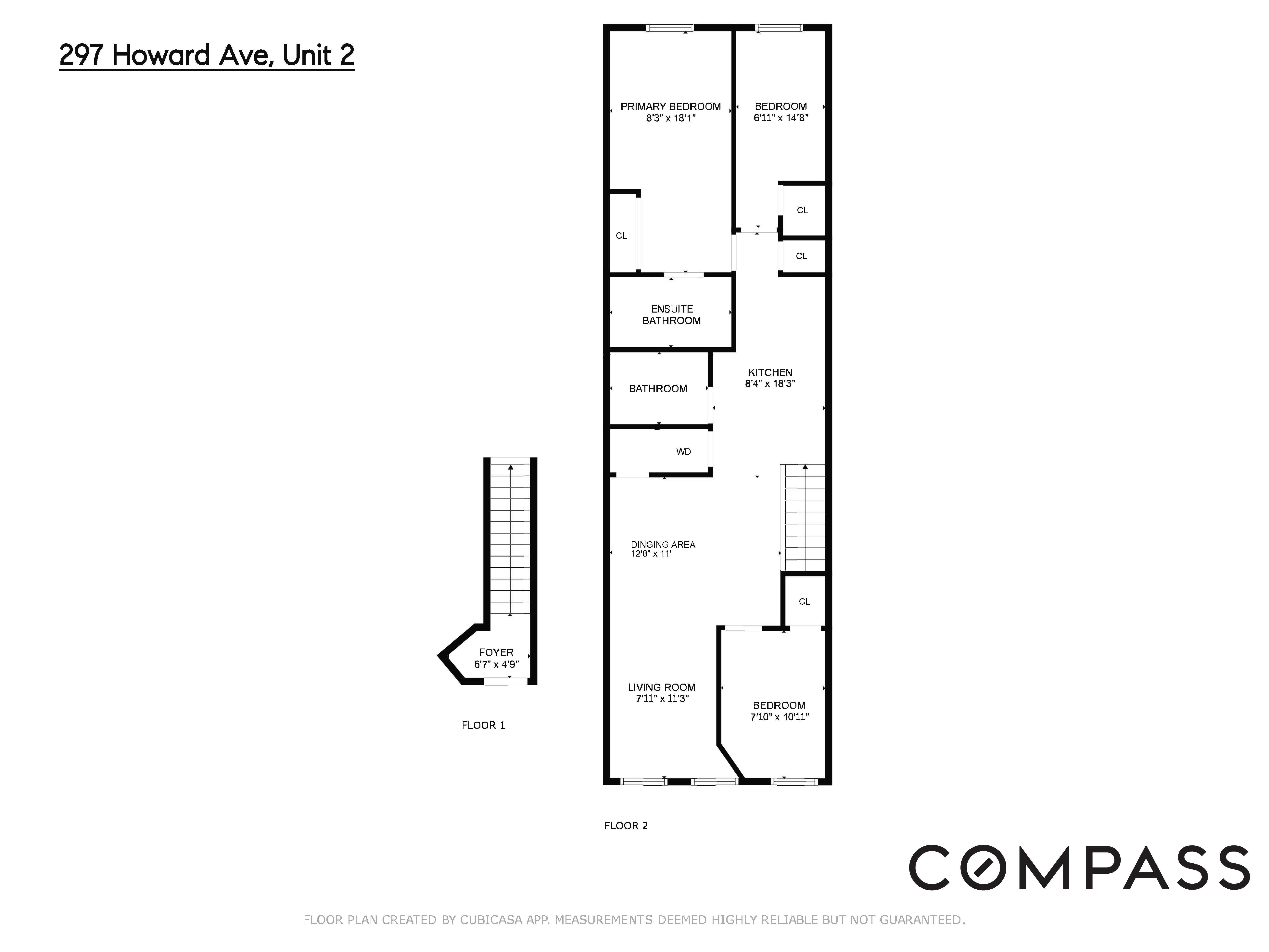 297 Howard Avenue, Unit 2 Brooklyn, NY 11233 - Photo 13 of 13 a picture of a floor plan