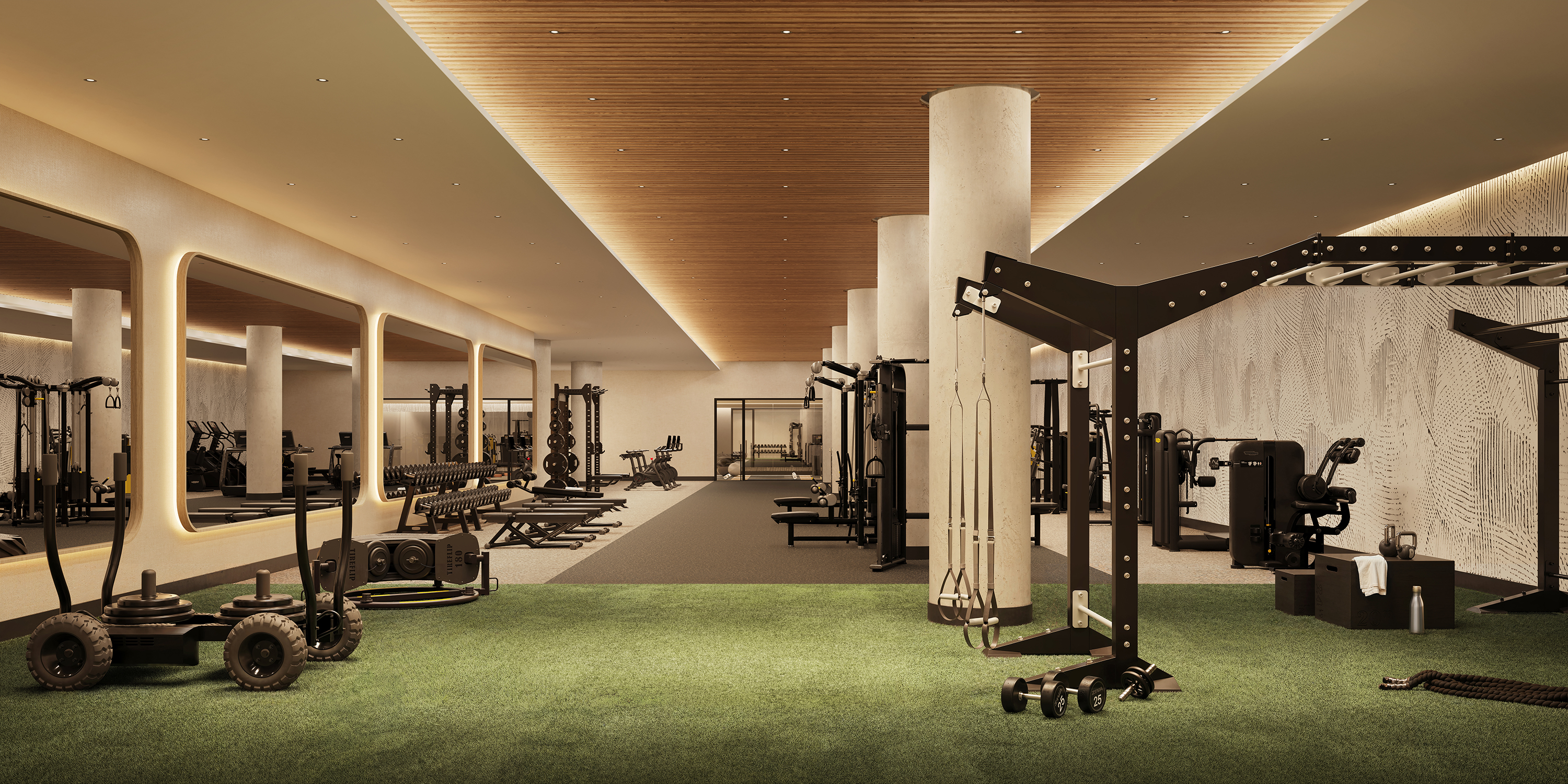 222 Broadway, Unit 834 Manhattan, NY 10038 - Photo 6 of 16 a view of a room with gym equipment