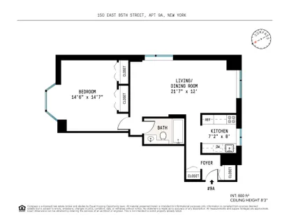 $1,000,000 | 150 East 85th Street, Unit 9A | Upper East Side