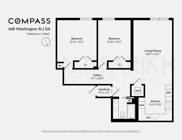$8,750 | 668 Washington Street, Unit GA | West Village