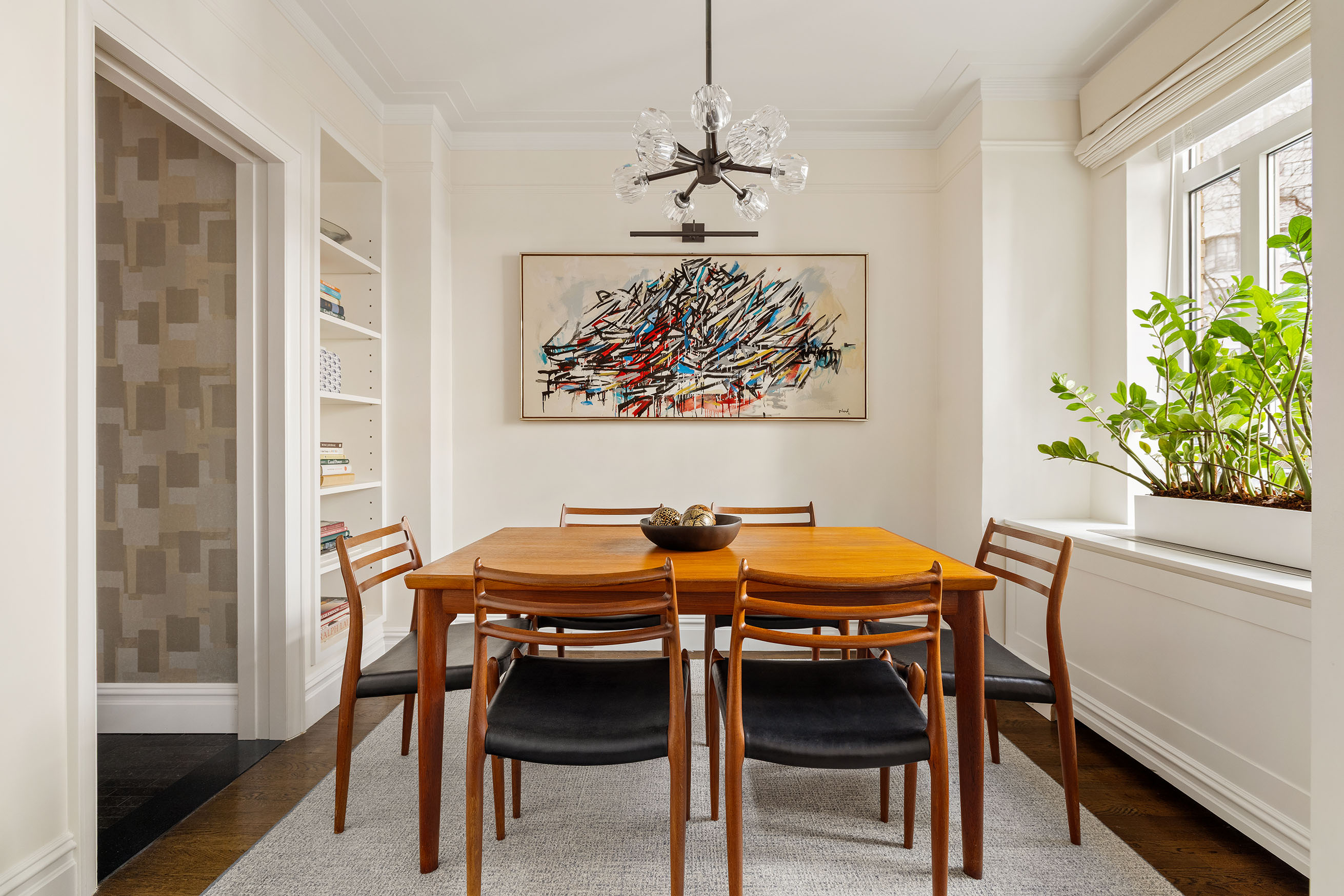 25 Central Park West, Unit 3A Manhattan, NY 10023 - Photo 6 of 11 a view of a dining room with furniture and a window