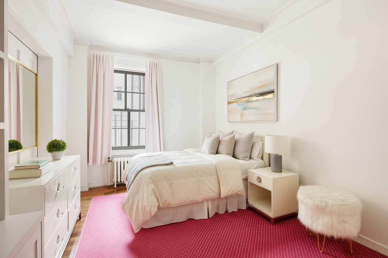 130 East 94th Street, Unit 1A Manhattan, NY 10128 - Photo 3 of 11 a bedroom with bed and a window