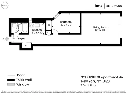 $399,000 | 321 East 89th Street, Unit 4E | Upper East Side