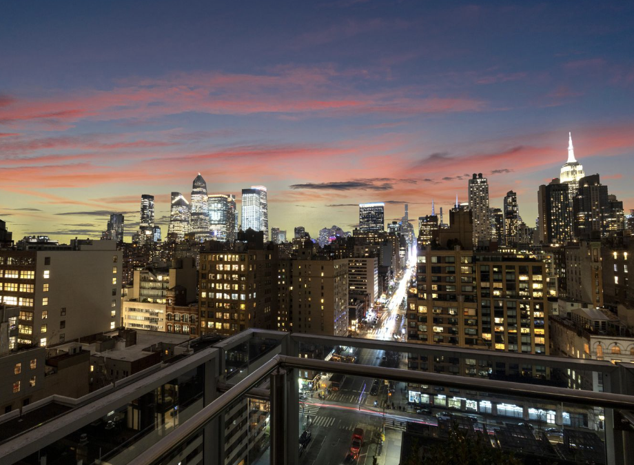 166 West 18th Street, Unit PHA Manhattan, NY 10011 - Photo 20 of 26 a city view from a balcony