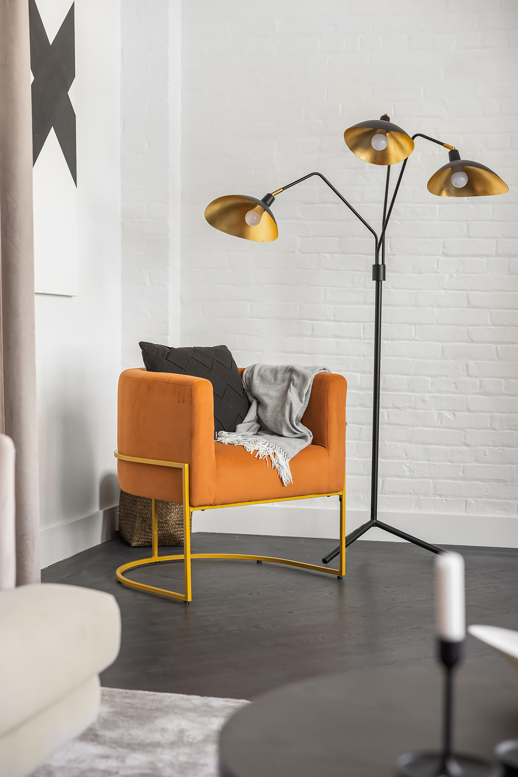 36 West 15th Street, Unit 4 Manhattan, NY 10011 - Photo 15 of 21 a living room with furniture and a lamp