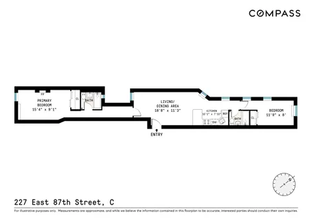 $649,000 | 227 East 87th Street, Unit C | Upper East Side