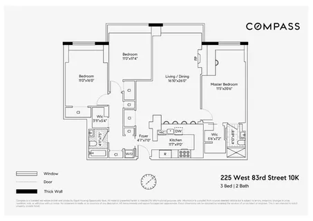 $2,950,000 | 225 West 83rd Street, Unit 10JK | Upper West Side