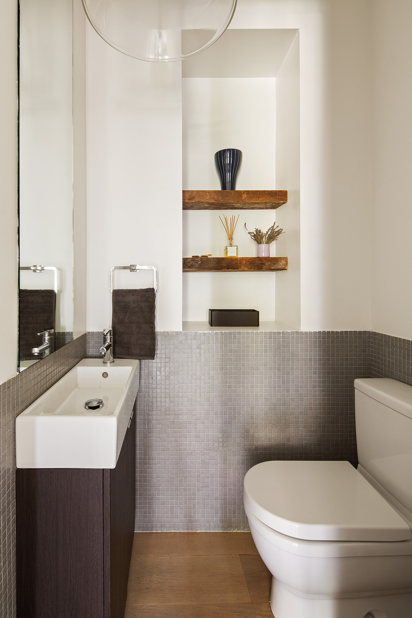47 Wolcott Street Brooklyn, NY 11231 - Photo 6 of 24 a bathroom with a toilet sink and mirror