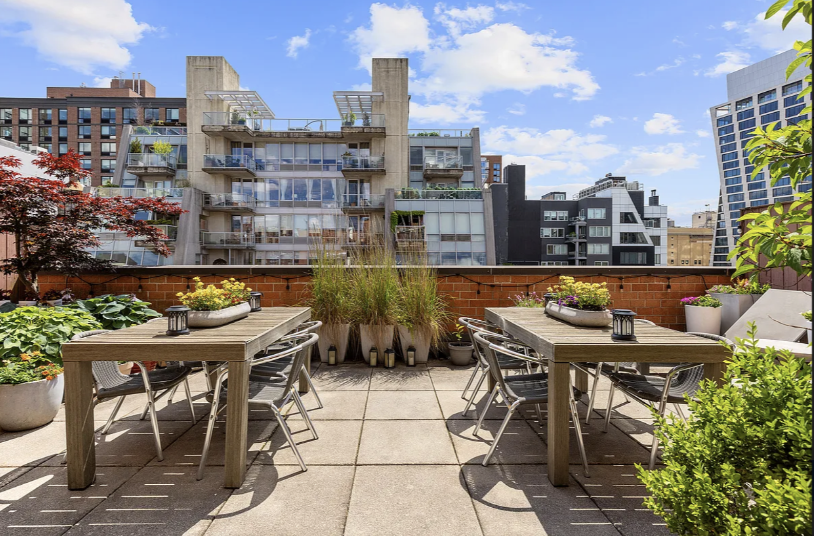 445 West 19th Street, Unit 5G Manhattan, NY 10011 - Photo 6 of 7 a view of a terrace with sitting area