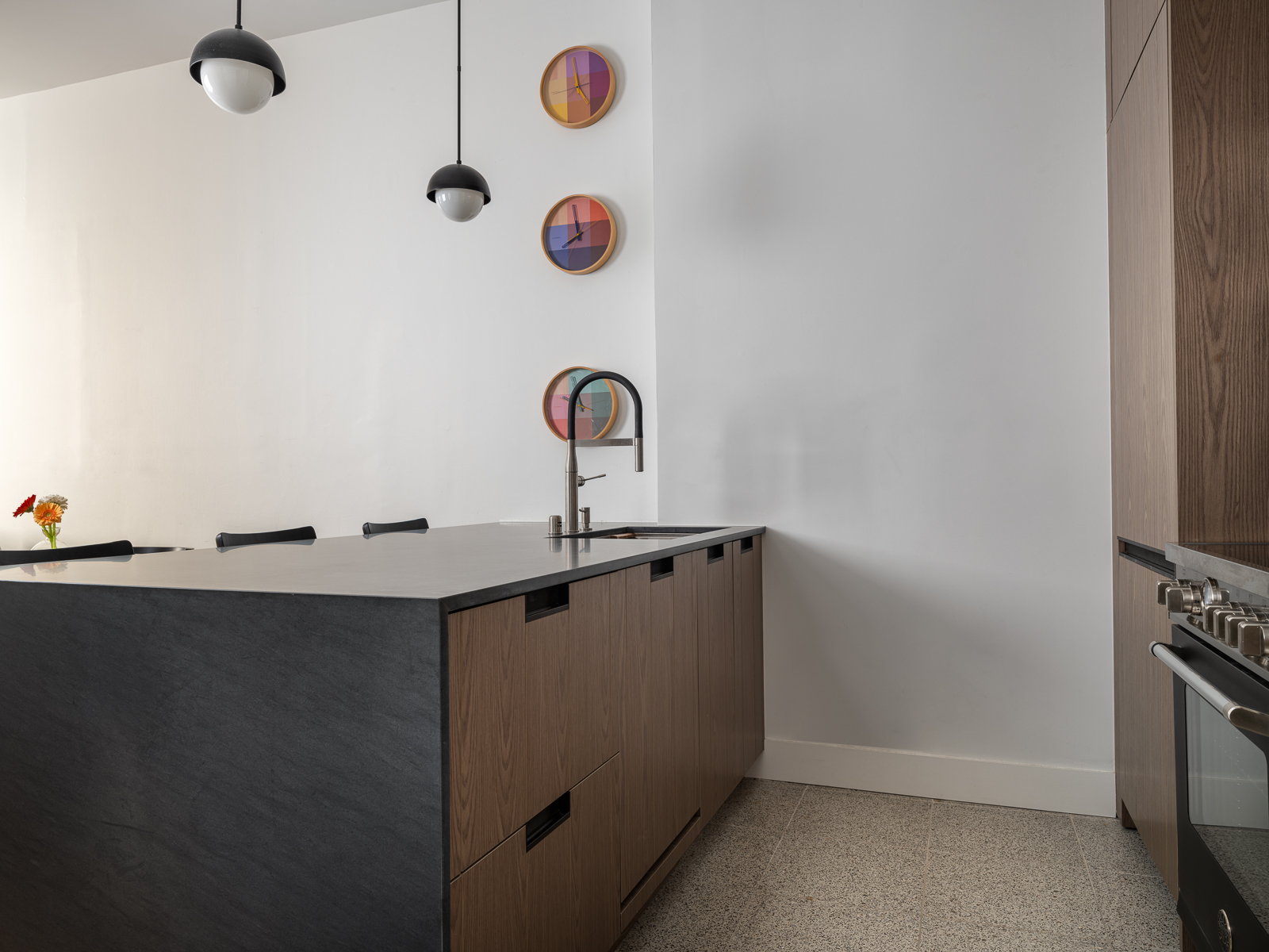 23 East 10th Street, Unit 404 Manhattan, NY 10003 - Photo 3 of 11 a close view of a sink and a refrigerator in a kitchen