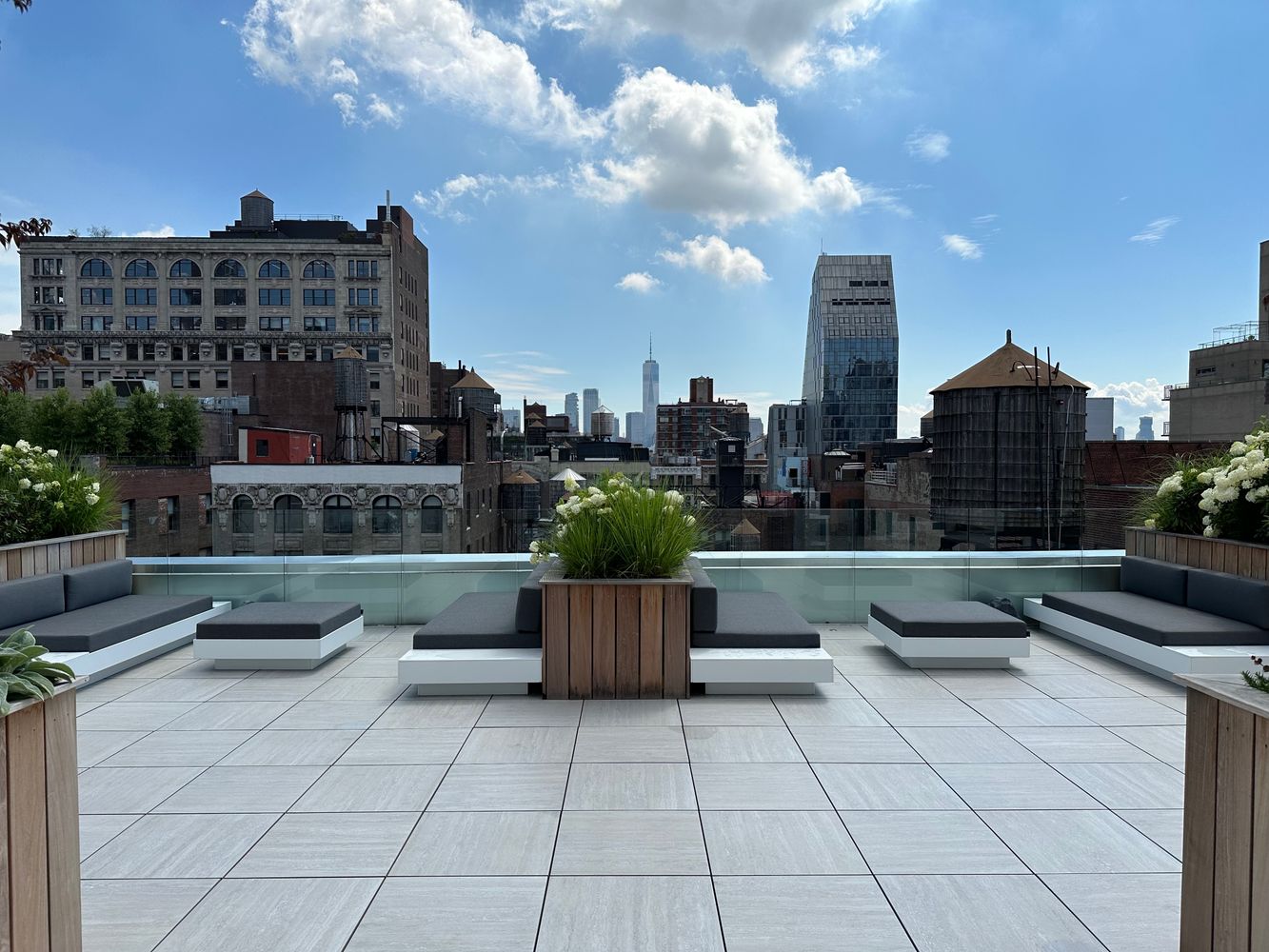 16 West 19th Street, Unit 8B Manhattan, NY 10011 - Photo 9 of 19 a view of terrace with seating space and barbeque oven