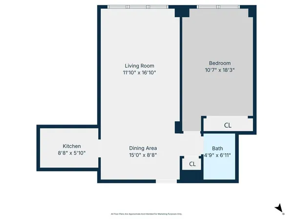 $5,750 | 345 East 73rd Street, Unit 5F | Lenox Hill