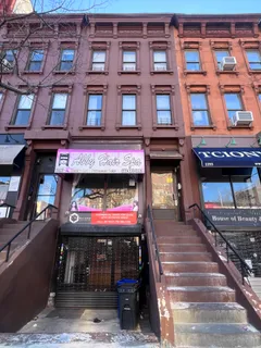 a view of building with a entrance