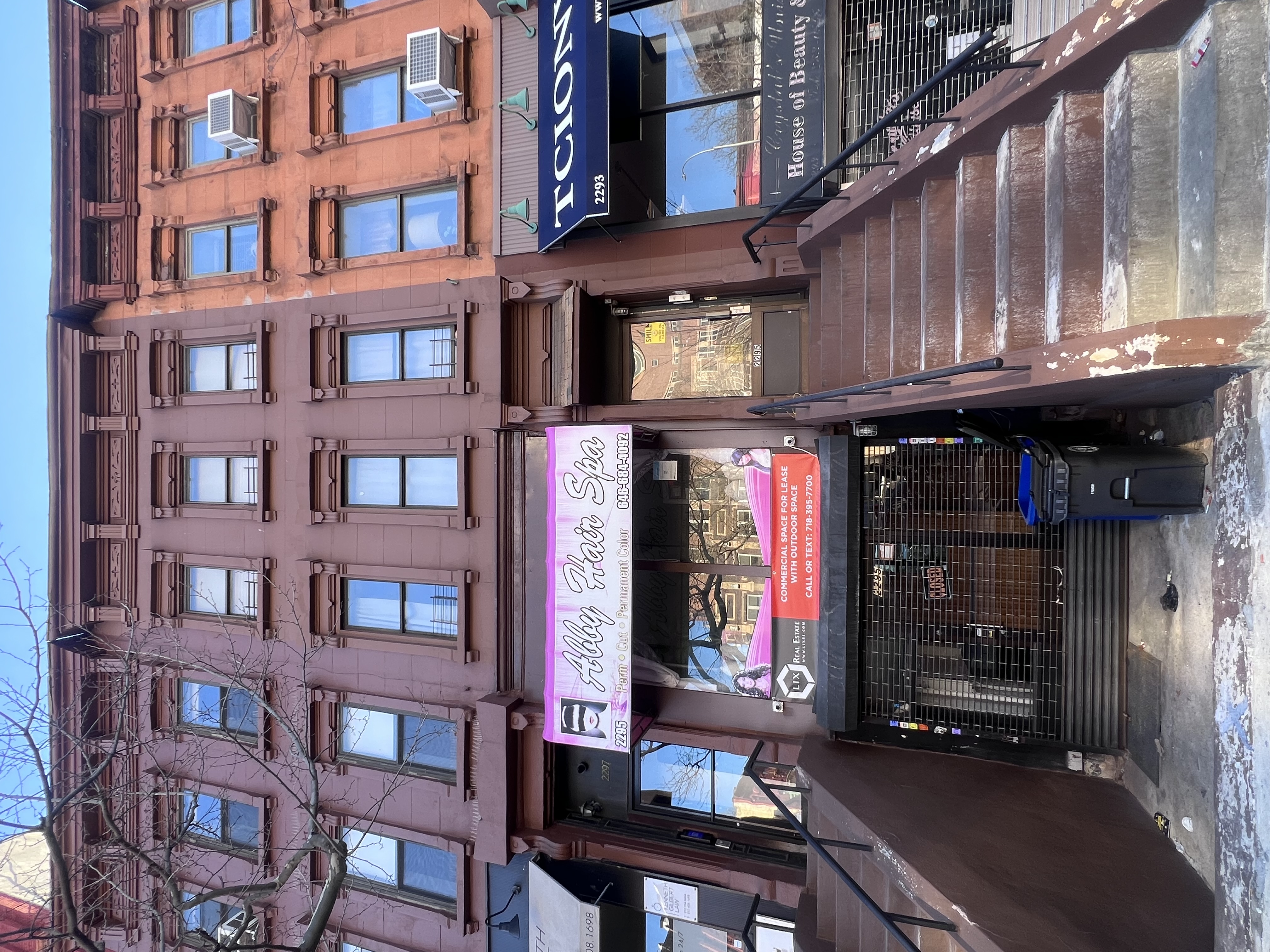 a view of building with a entrance