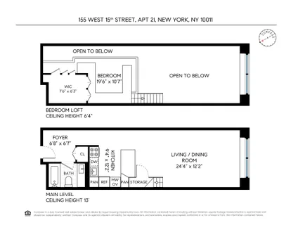 $899,000 | 155 West 15th Street, Unit 2I | Chelsea