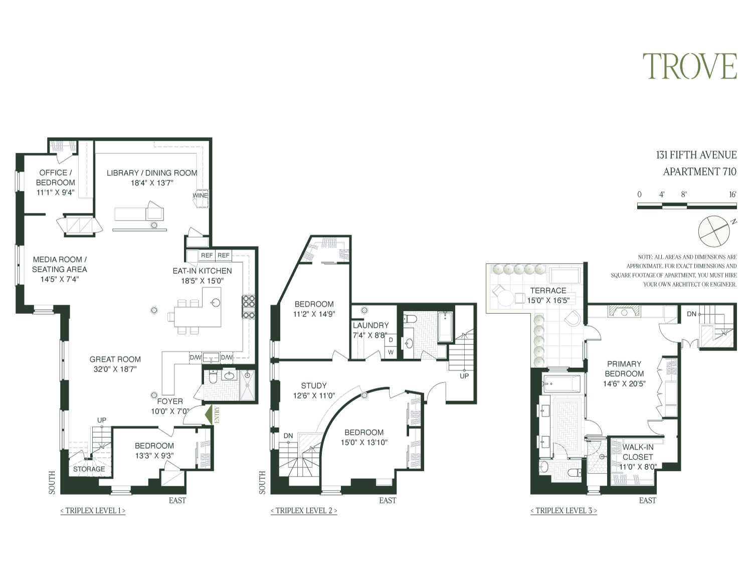 131 5th Avenue, Unit 801 Manhattan, NY 10003 - Photo 22 of 22 a picture of a floor plan