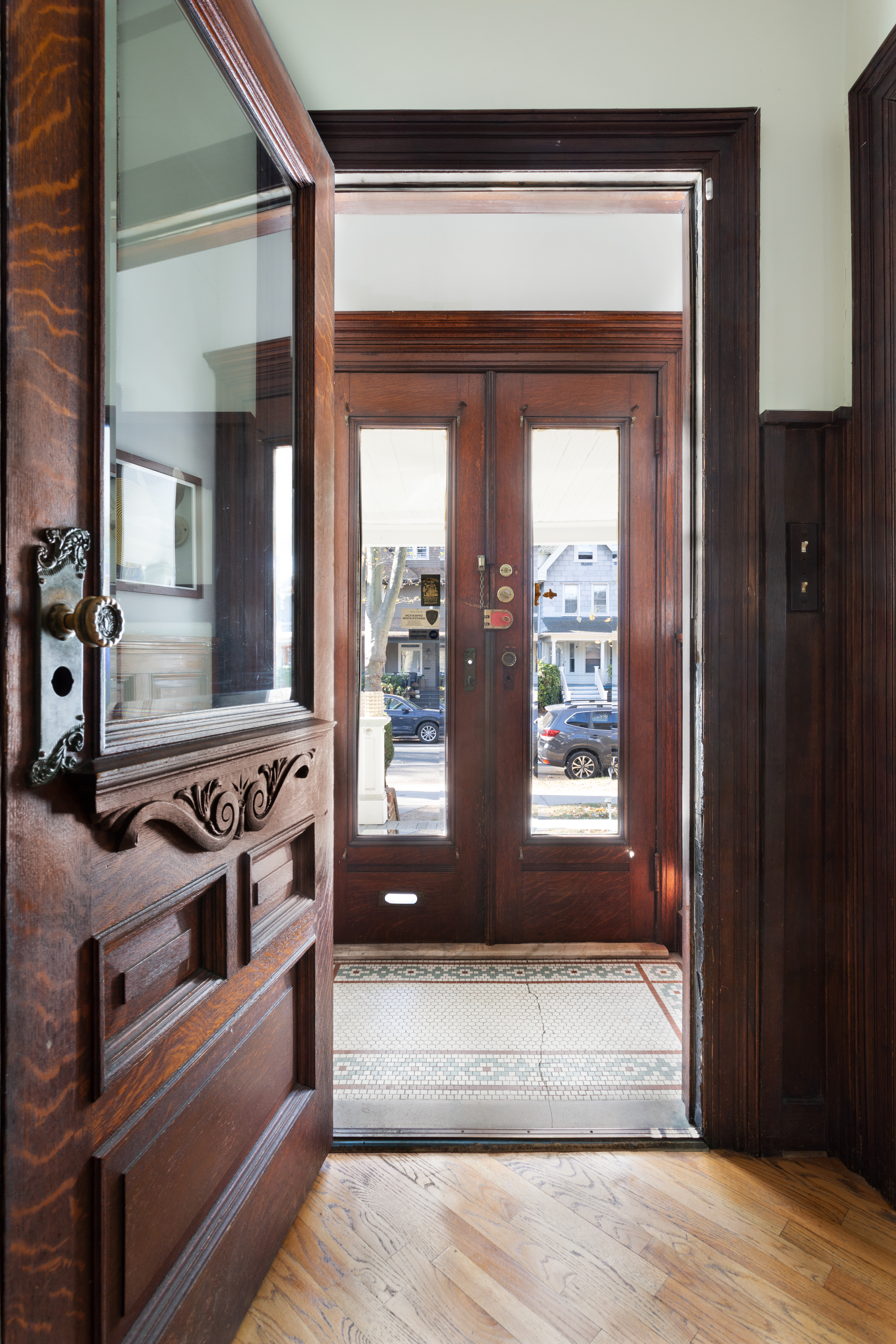 465 Argyle Road Brooklyn, NY 11218 - Photo 4 of 20 a view of an entryway with a fireplace