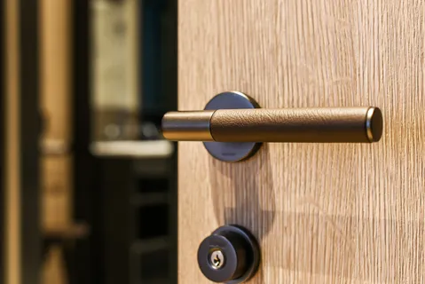 a close view of kitchen appliances