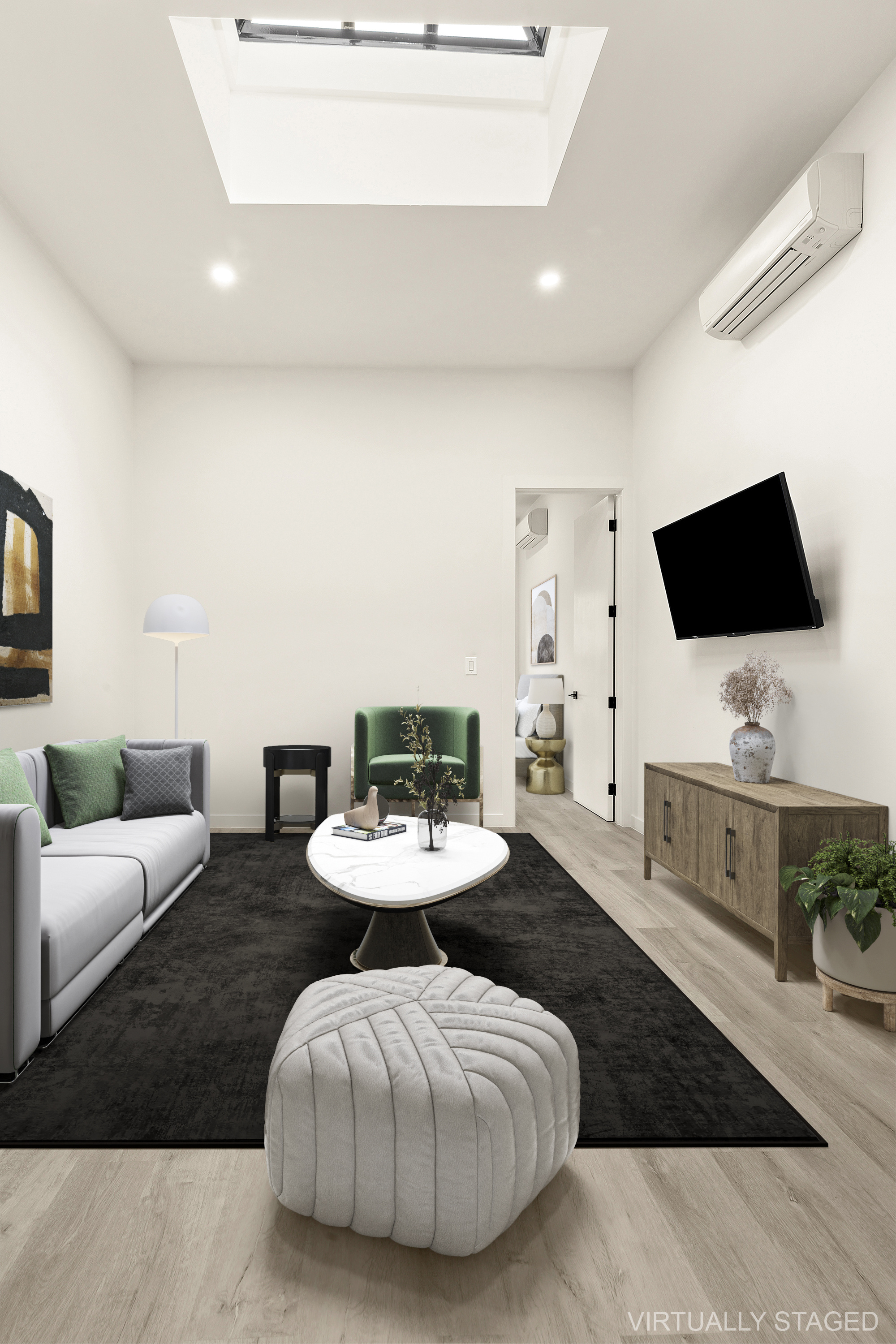 251-253 North 8th Street Brooklyn, NY 11211 - Photo 3 of 11 a living room with furniture and a flat screen tv