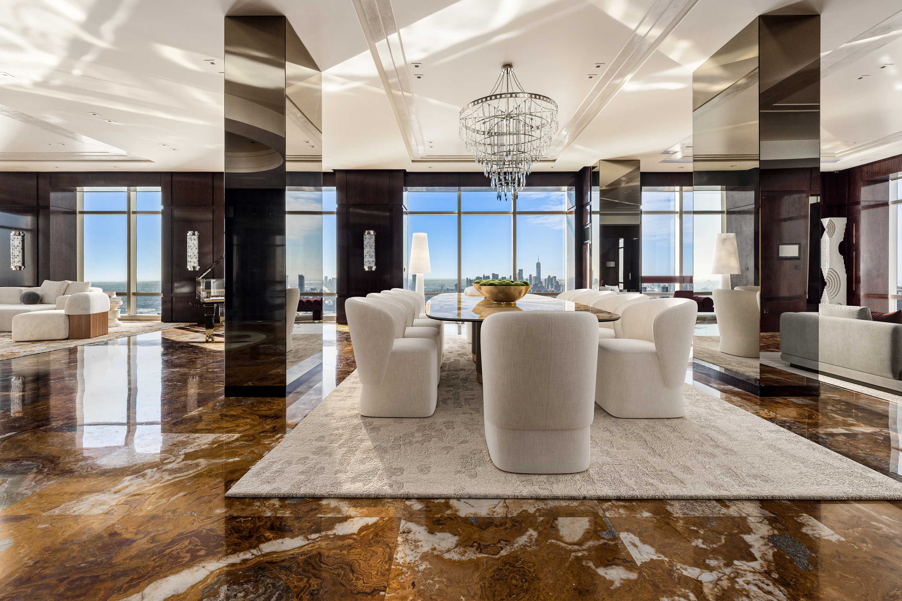845 United Nations Plaza, Unit 86B Manhattan, NY 10017 - Photo 1 of 16 a view of a dining room with furniture